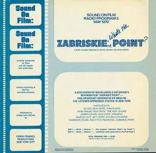 Sound On Film - Zabriskie: What's The Point (radio show, Program 5, May 1970) (1970)