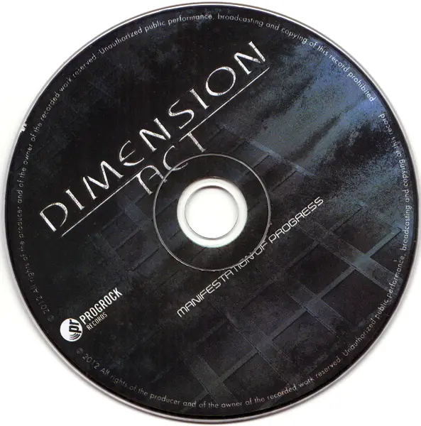 Dimension Act - Manifestation Of Progress (2012)