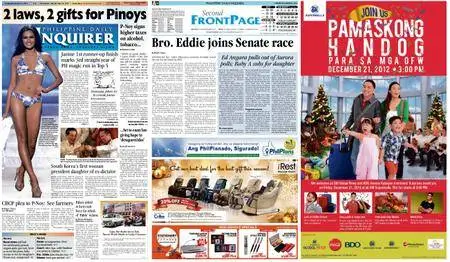 Philippine Daily Inquirer – December 21, 2012