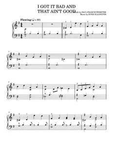 I Got It Bad And That Ain't Good - Bob Harris, Matt Groening, Paul Francis Webster, The Simpsons, Th (Easy Piano)