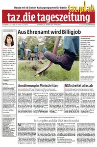 Tageszeitung TAZ vom 31 Oktober 2013