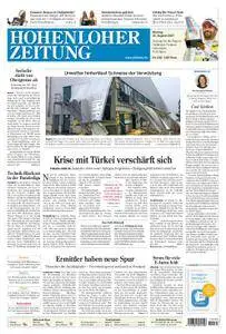 Hohenloher Zeitung Öhringen - 21. August 2017