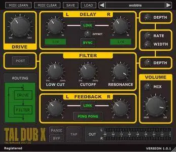 Togu Audio Line TAL-Dub-X v1.2.0 WiN / OSX