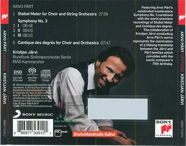 Arvo Pärt - Cantique (2010) {Hybrid-SACD // EAC Rip} 