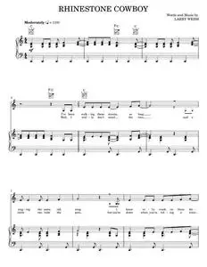 Rhinestone cowboy - Glen Campbell (Piano-Vocal-Guitar)