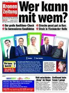 Kronen Zeitung Salzburg - 13. Oktober 2017