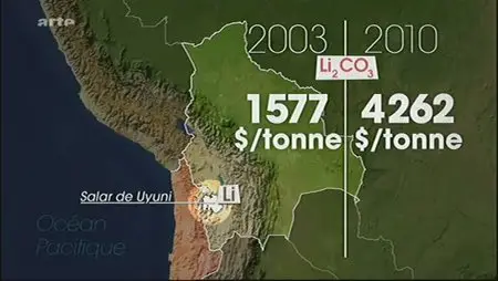 (Arte) Le dessous des cartes : La fable du lithium et de la Bolivie (2012)