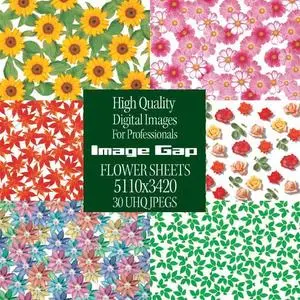 Image Gap Flower Sheets