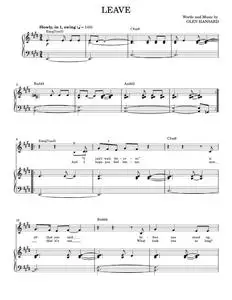 Leave - Glen Hansard, Once Movie, The Swell Season (Piano Vocal)