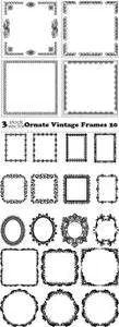 Vectors - Ornate Vintage Frames 20