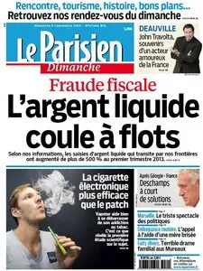 Le Parisien du Dimanche 8 Septembre 2013