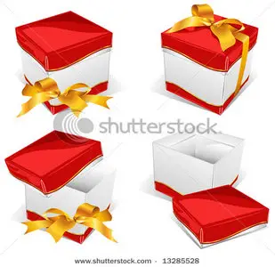 Vector Gift box with bow