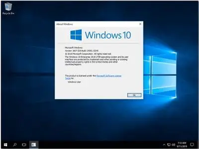 Windows 10 Enterprise LTSB 2016 version 1607 Build 14393.3204