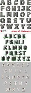 Vectors - Stone 3D Alphabets