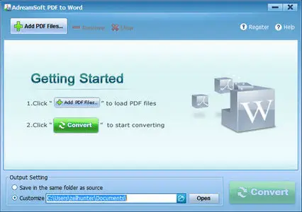 AdreamSoft PDF to Word v2.6.0.0