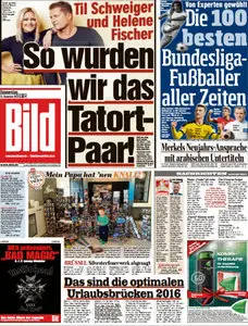 Bild Zeitung vom 31 Dezember 2015