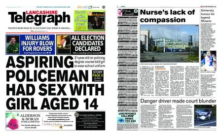 Lancashire Telegraph (Blackburn, Darwen, Hyndburn, Ribble Valley) – November 16, 2019