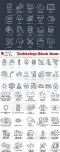 Vectors - Technology Black Icons