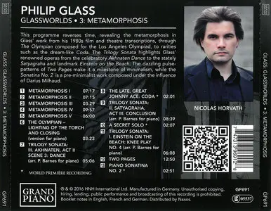 Nicolas Horvath - Philip Glass: Glassworlds (Complete Piano Music), Volume 1-6 (2015-2019) 6 CDs