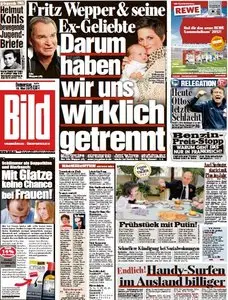 Bild Zeitung vom 10. Mai 2012