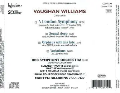 BBC Symphony Orchestra, Soloists, Martyn Brabbins - Ralph Vaughan Williams: A London Symphony & Other Works (2017)
