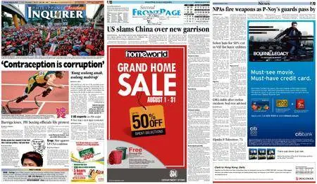 Philippine Daily Inquirer – August 05, 2012