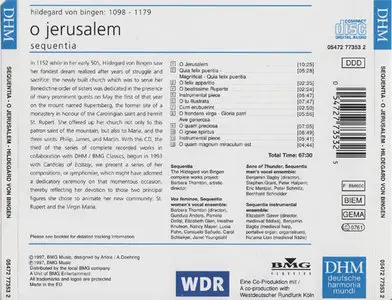 Hildegard von Bingen - Sequentia - O Jerusalem (1997) {Repost}