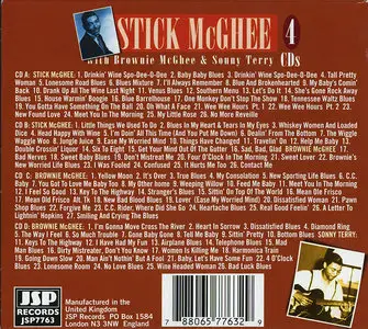 Stick McGhee with Brownie McGhee & Sonny Terry - New York Blues and R&B 1947-1955 (2007) 4CD Box Set