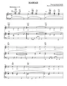 Hawaii (Main Theme) - Elmer Bernstein, Ernie Sheldon (Piano-Vocal-Guitar)