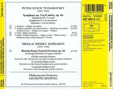 Tchaikovsky · Symphony No. 5 · Rimsky-Korsakov · Russian Easter Festival Overture