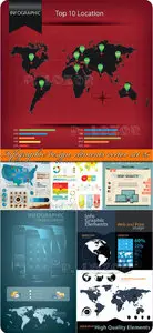 Infographic design elements vector set 25