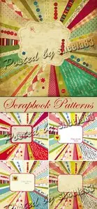Scrapbook Color Templates Vector