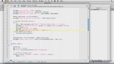 SQLite 3 with PHP Essential Training