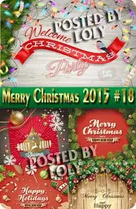 Merry Christmas Designs 2015 #18 - Stock Vector