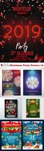 Vectors - Christmas Party Posters 10