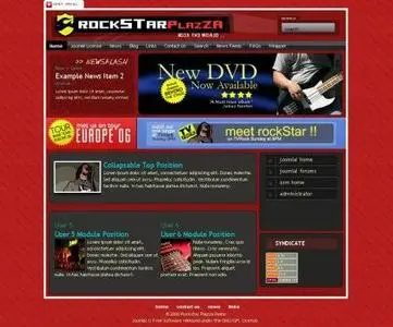 Rockstart Plazza Joomla Template