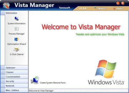 Yamicsoft Vista Manager 4.1.6