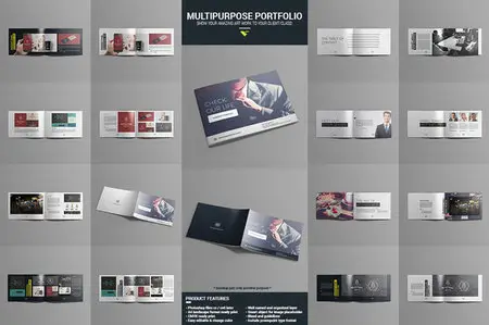 CreativeMarket - Multi Portfolio Print and Powerpoint