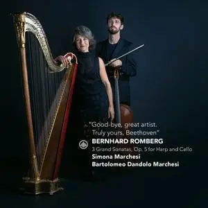 Bartolomeo Dandolo Marchesi & Simona Marchesi - Grand Sonatas, Op. 5 for Harp and Cello (2024) [Official Digital Download]