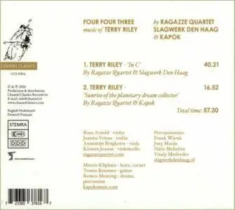 Ragazze Quartet, Slagwerk Den Haag, Kapok - Four Four Three: Music of Terry Riley (2016)