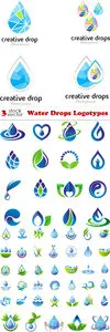 Vectors - Water Drops Logotypes