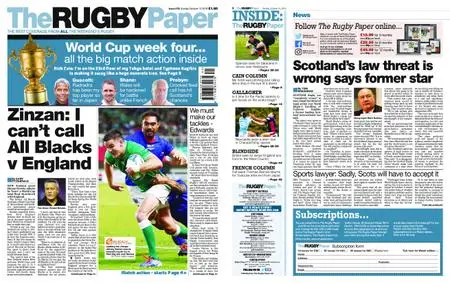 The Rugby Paper – October 13, 2019