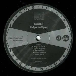 Slayer - Reign In Blood (1986) (2013, American Recordings B0018853-01) (24/96 Vinyl Rip)