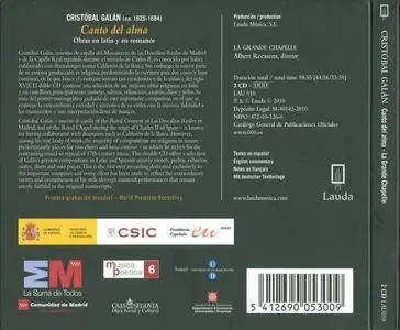 Cristobal Galan (c.1620-1684) - Canto Del Alma - La Grande Chapelle, Albert Recasens (2010) {2CD Lauda - LAU010}