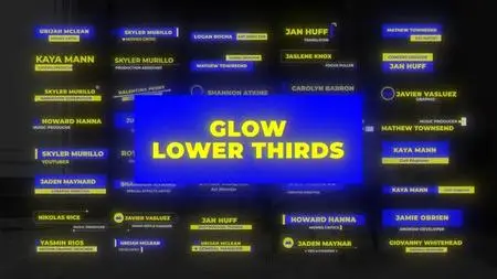 Glow Lower Thirds 48147596