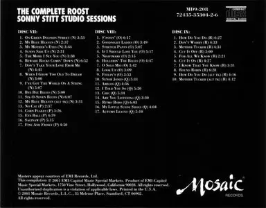 Sonny Stitt - The Complete Roost Sonny Stitt Studio Sessions (1952-65) {9CD Box Set Mosaic MD9-208 rel 2001}