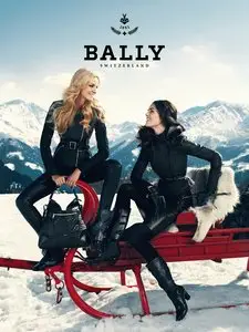 Caroline Trentini & Hilary Rhoda by Norman Jean Roy for Bally Fall 2012