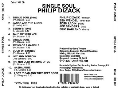 Philip Dizack - Single Soul (2013) {Criss Cross Jazz}