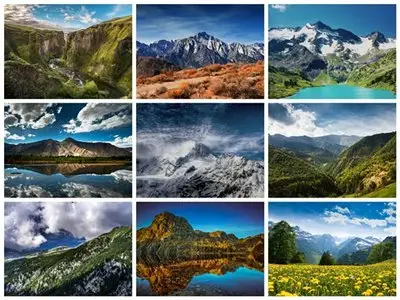 60 Beautiful Mountain HD Wallpapers Set