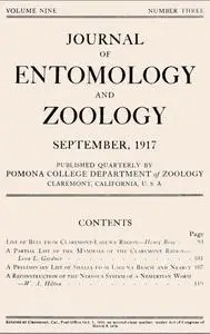 «Journal of Entomology and Zoology, Vol. 09, No. 3, September 1917» by Various